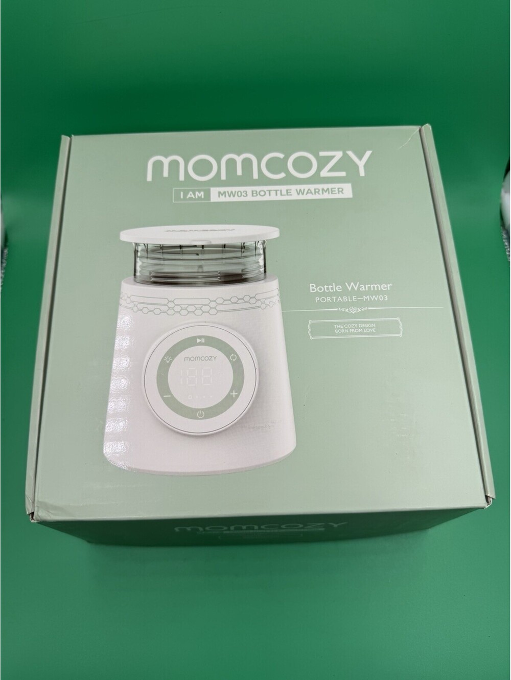Momcozy Portable Baby Bottle Warmer Model MW03 Green Open Box/Never Used/Complet